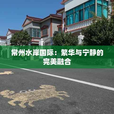 常州水岸国际:繁华与宁静的完美融合