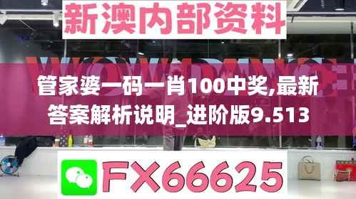管家婆一码一肖100中奖,最新答案解析说明_进阶版9.513