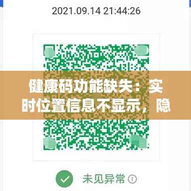 健康码功能缺失：实时位置信息不显示，隐私与安全的双重考量