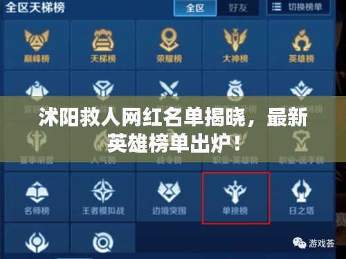沭阳救人网红名单揭晓,最新英雄榜单出炉!