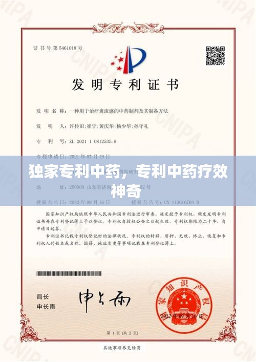 独家专利中药，专利中药疗效神奇 